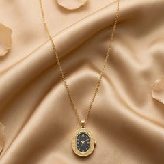 Clock Pendant Necklace