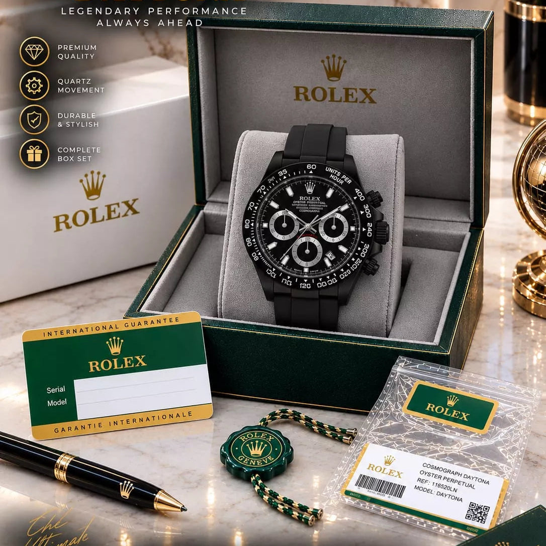 Rolex Datejust Men's Watch – Rubber Strap, Heavy Master Lock & Steel Buckle = Normal Box