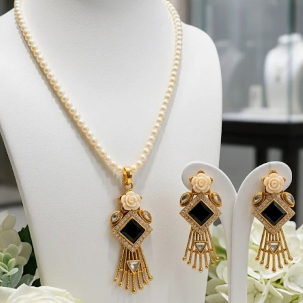 Turkish PAL Locket Earrings Studs – Antique Golden Polish