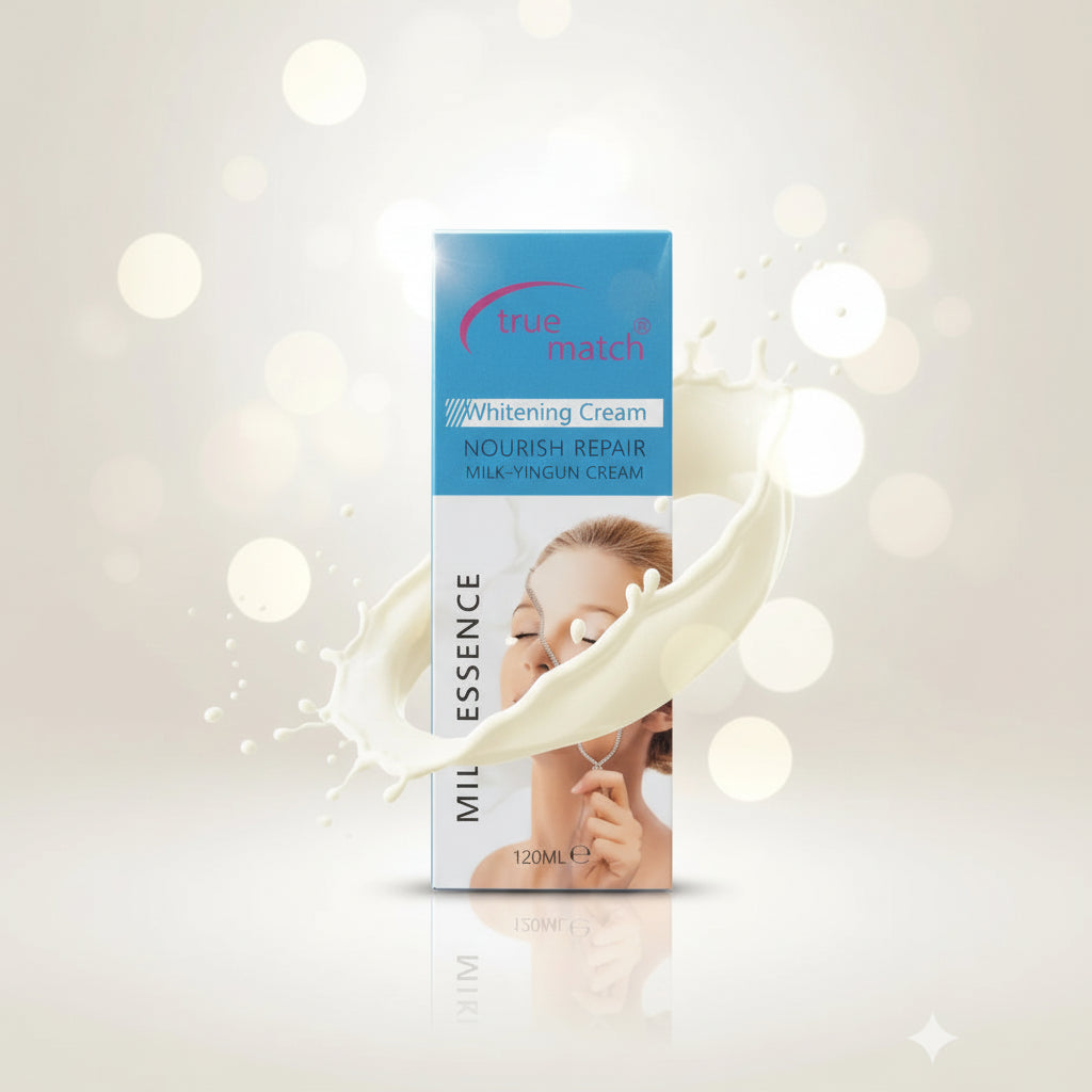 True Match Whitening Cream Nourish & Repair Milk Essence Formula -