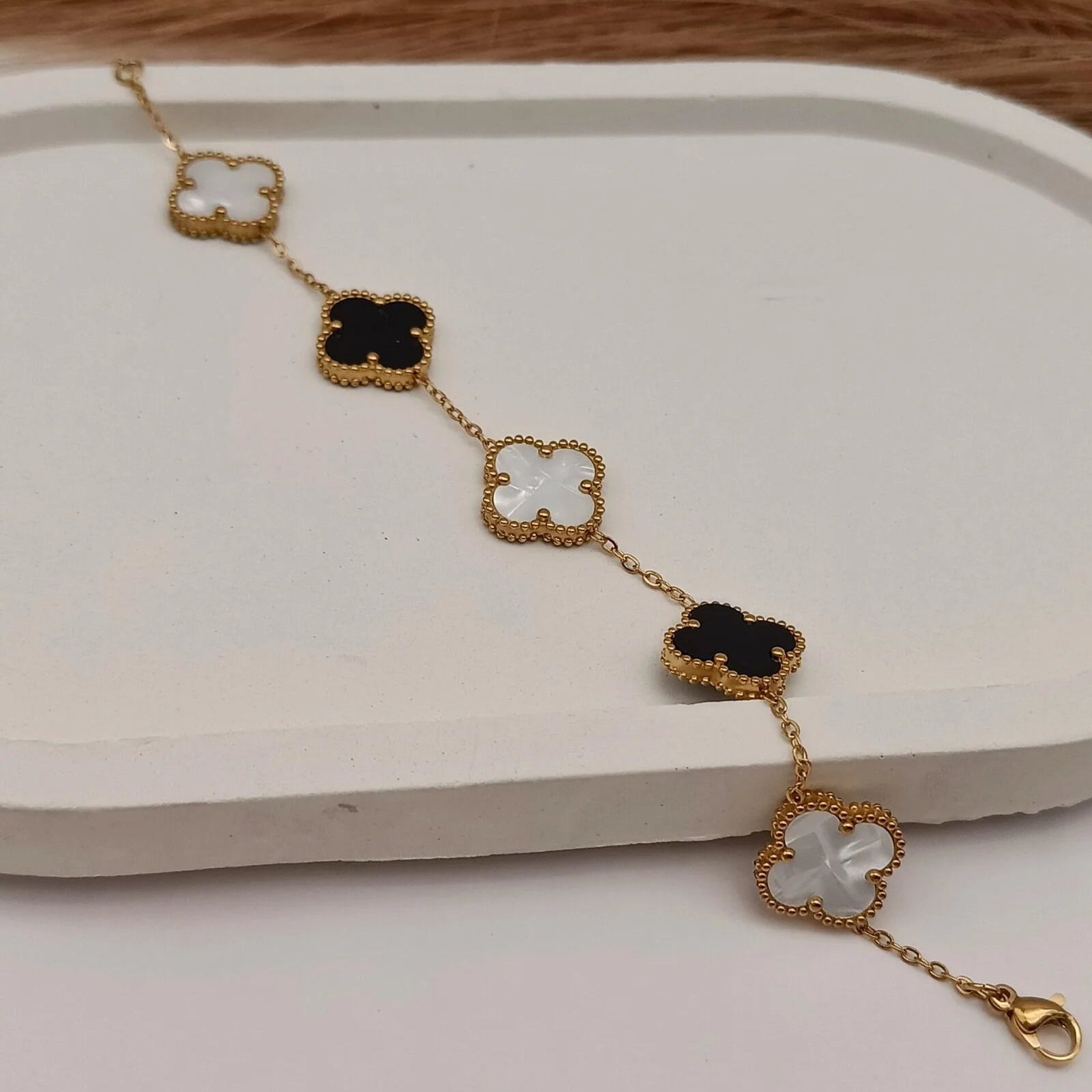 Stainless Steel Clover Bracelet - Each