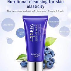 BIOAQUA Blueberry Wonder Skin Nutritional Cleansing  Moisturizing Cleanser - 100g