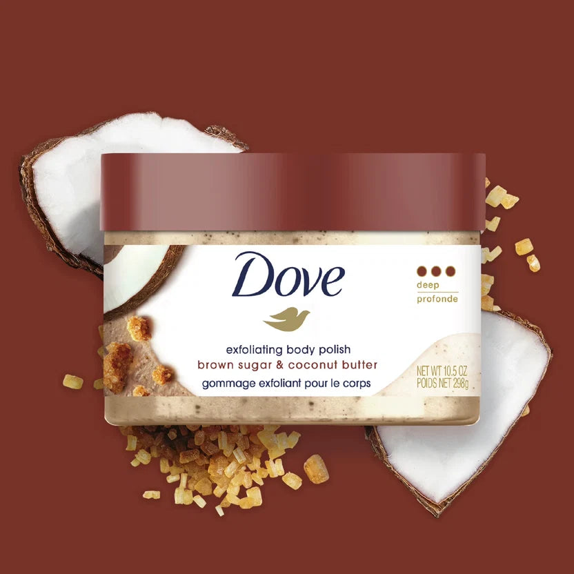 Dove Brown Sugar & Coconut Butter Exfoliating Body Polish Scrub - 298g