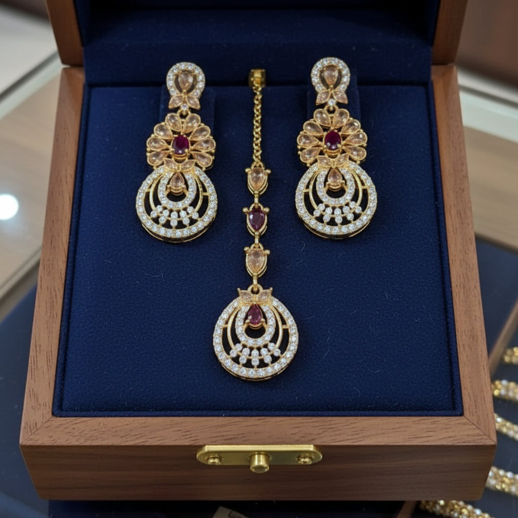 Zircon Tikka Earring