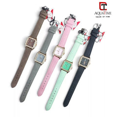 Aqua Time stylish square-dial ladies Watch