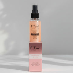 Fit Wee! Premium Hydration Soft Pink Shimmer Fixer Makeup Setting Spray  - 50ml