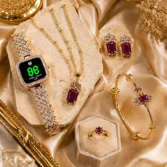 Luxury Women's Jewelry & Touch Watch Gift Set – Each