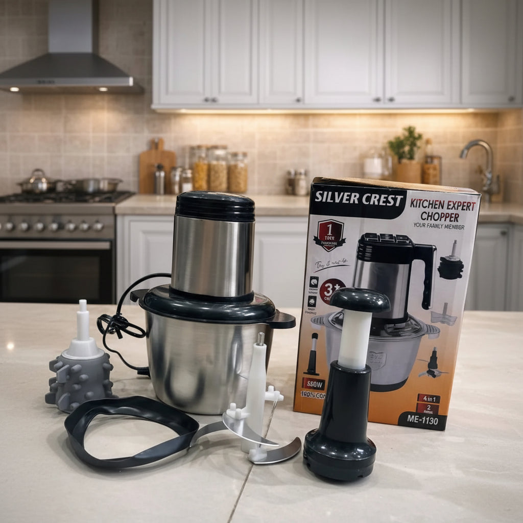 Silver Crest Kitchen Expert Chopper Powerful 850W with 3L Capacity