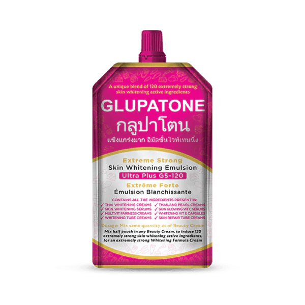 Glupatone Extreme Strong Whitening Emulsion Ultra Plus 120ml – Skin Lightening Lotion