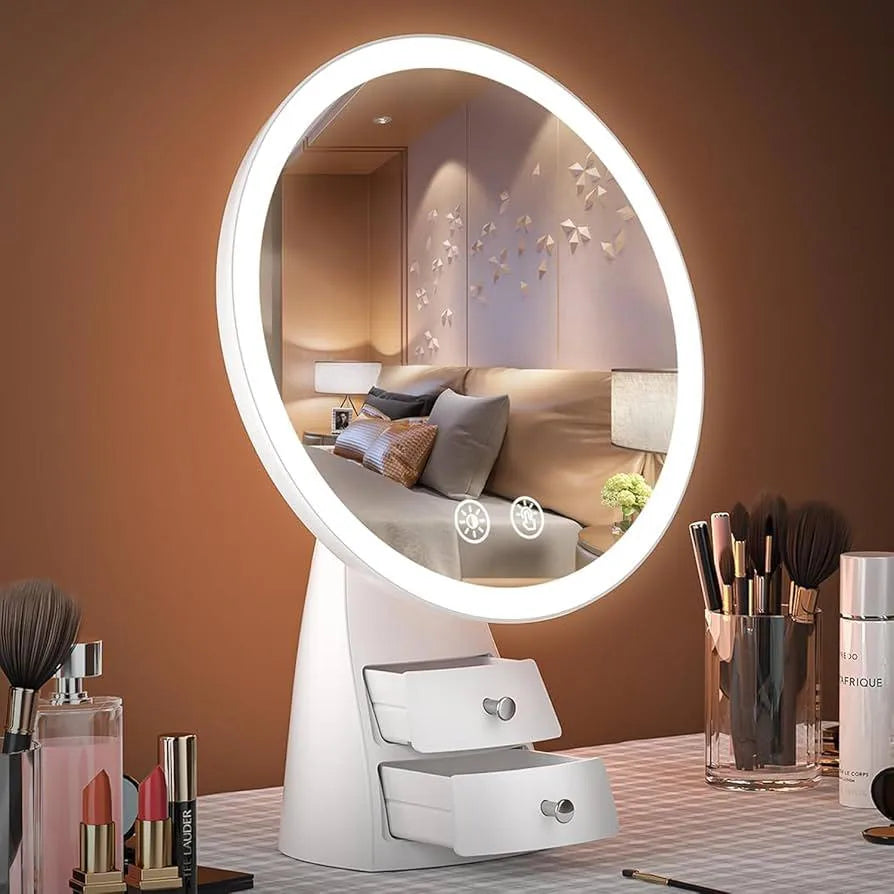 MakeUp Desk Led Mirror with Drawer