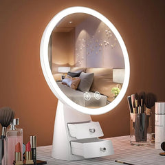MakeUp Desk Led Mirror with Drawer