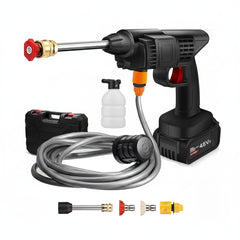 Automatic Cordless Car Wash Spray Gun – 48V High Pressure Wireless Foam Jet Washer
