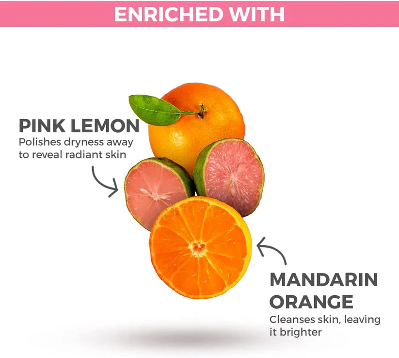 ST. Ives - Pink Lemon and Mandarin Orange - Radiant Skin Exfoliating Shower Gel Body Wash - 650 ml