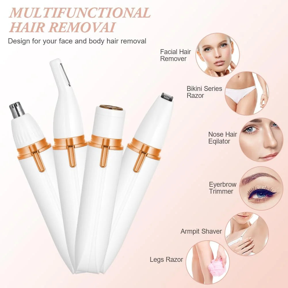 Multifunctional 4 Way Lady Shaver