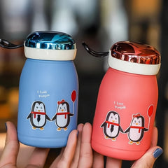 penguin water bottle hot water drinking flask bottle for kids