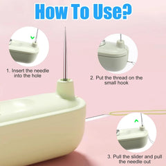 2-in-1 Needle Threader & Seam Ripper Tool for Hand Sewing - Each