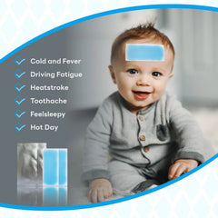 Migraine Cooling Headache Patch with Menthol & Camphor - 6 pcs