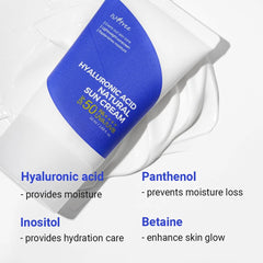Isntree - Hyaluronic Acid Natural Sun Cream SPF50+ PA++++ 50ml - MADE IN KOREA
