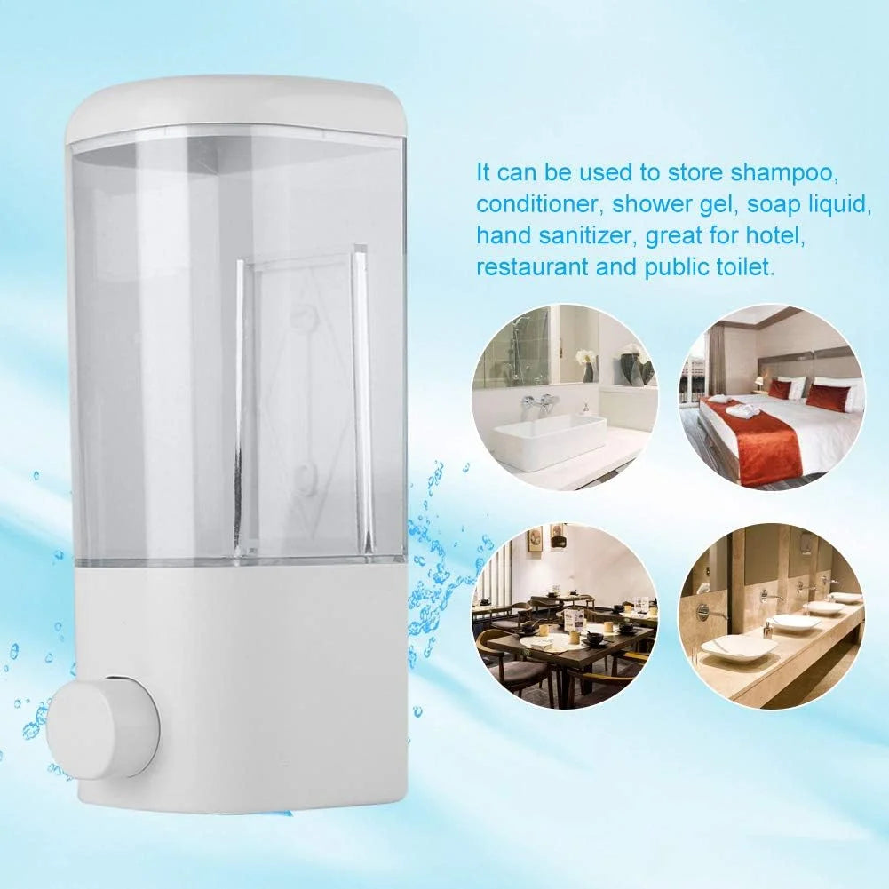 Wall Mount Liquid Soap & Lotion Dispenser for Bathroom & Kitchen - 500ml