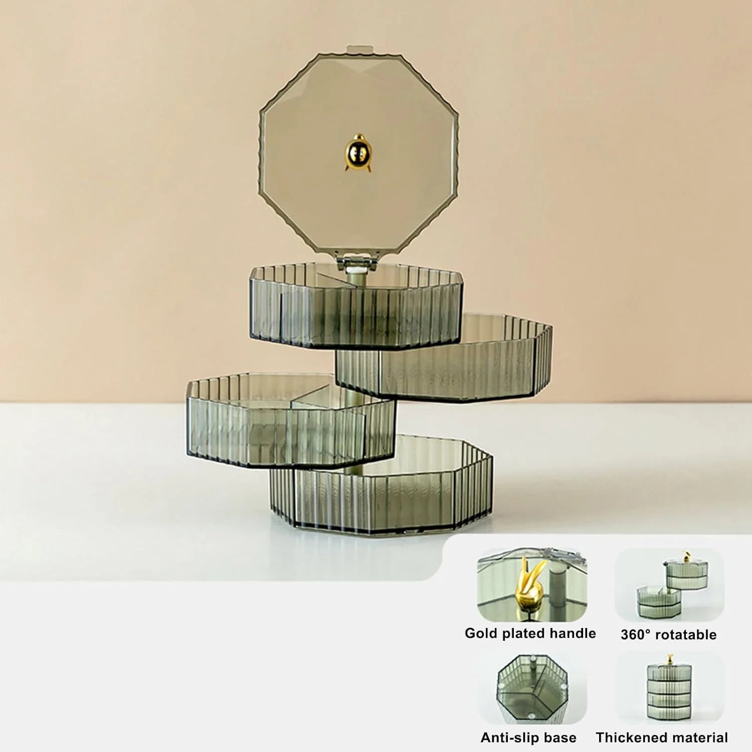 4-Layer Acrylic Jewellery Box