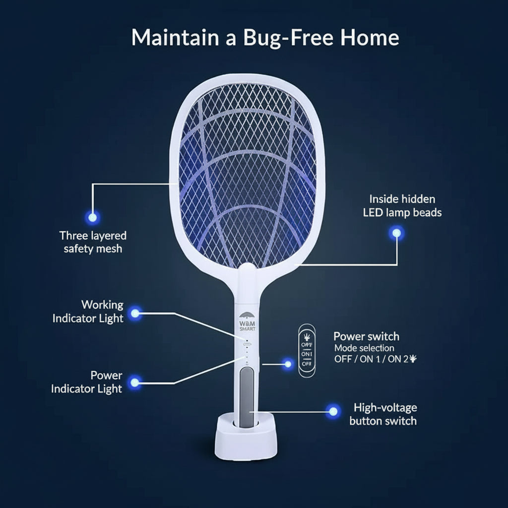 WBM Mosquito Killer Racket & Lamp 2 in 1