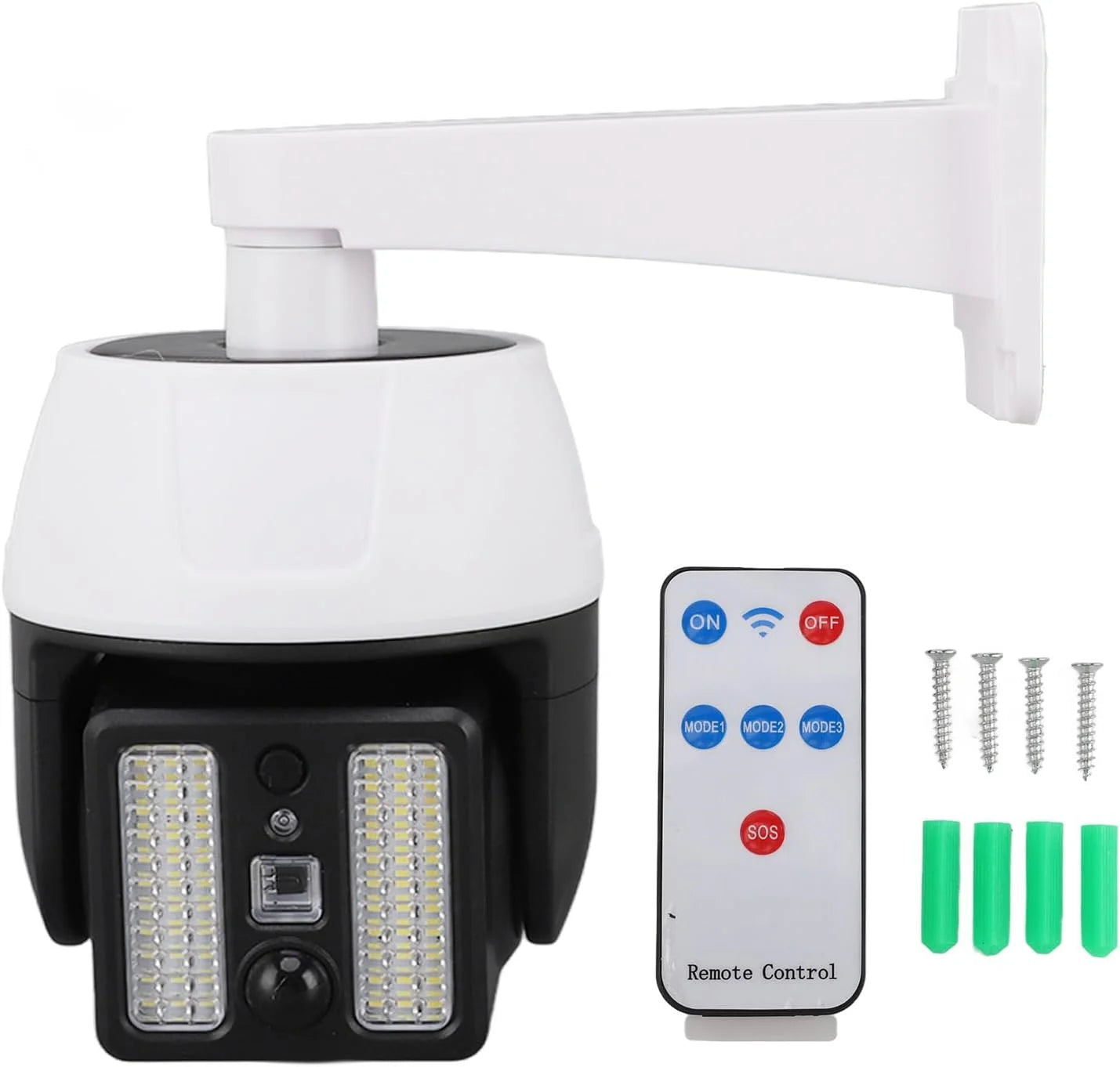 Dummy Simulated Surveillance Camera with Flashing Red LED