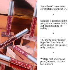 CAKAILA Matte Liquid Lipstick Makeup Set - 6Pcs