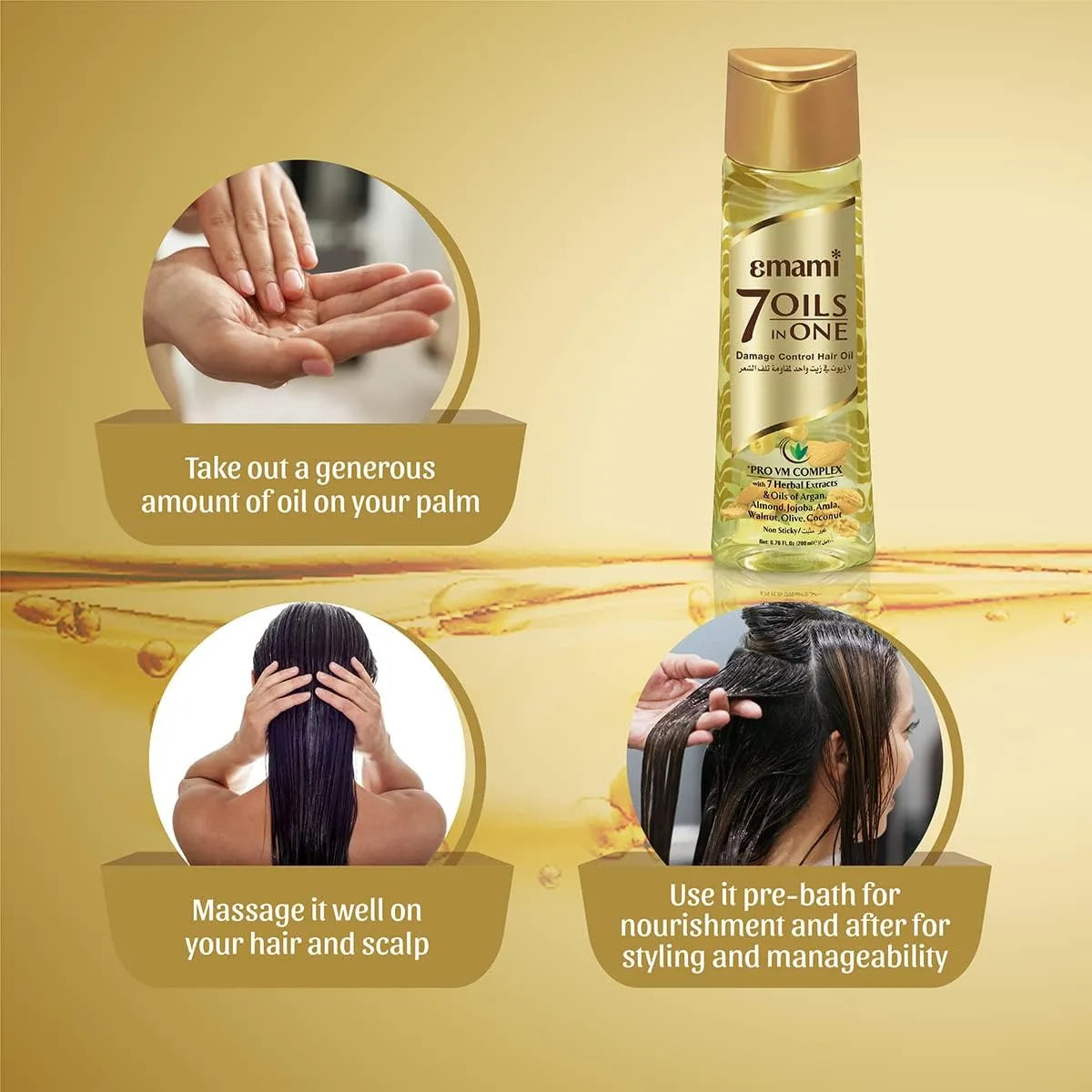 Emami 7 Oils in 1 - Damage Control Herbal Hair Oil