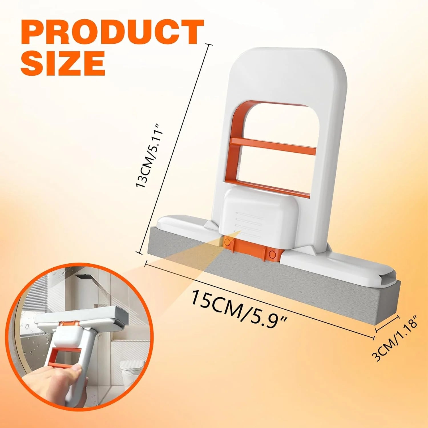 Self Squeezing Mini Mop, Wet and Dry Use Cleaning System