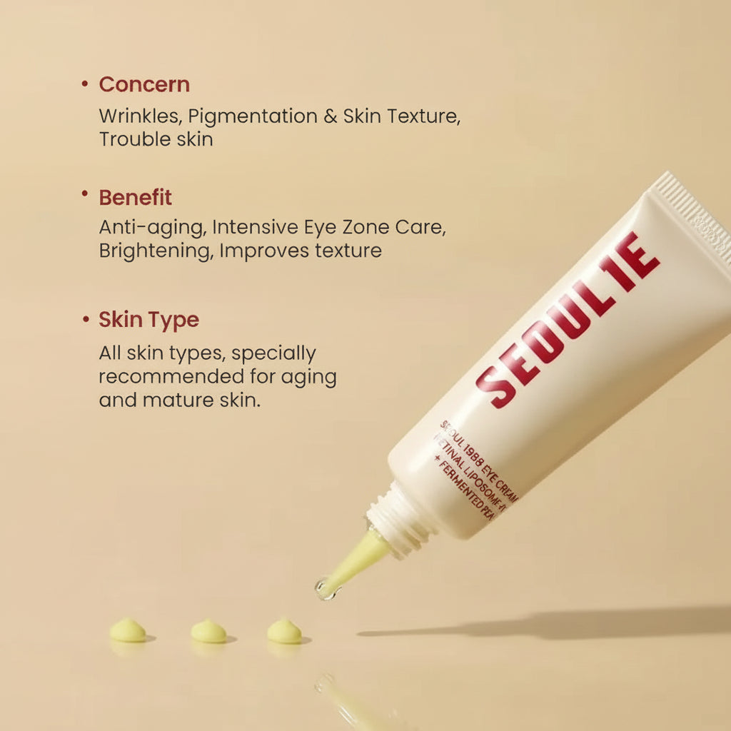 K-Secret Seoul 1988 Eye Cream Retinal Liposome 4% + Fermented Bean - 30ml - Made in Korea