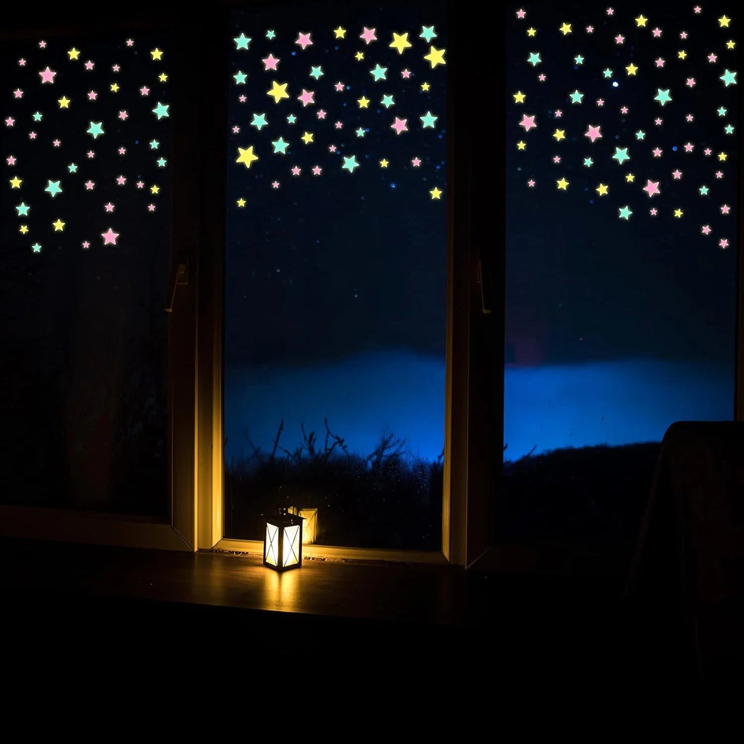 Outus Colorful Glow in The Dark Luminous Stars