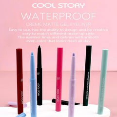 Cool Story Waterproof Colored Matte Lip Liner - 12 pcs Set