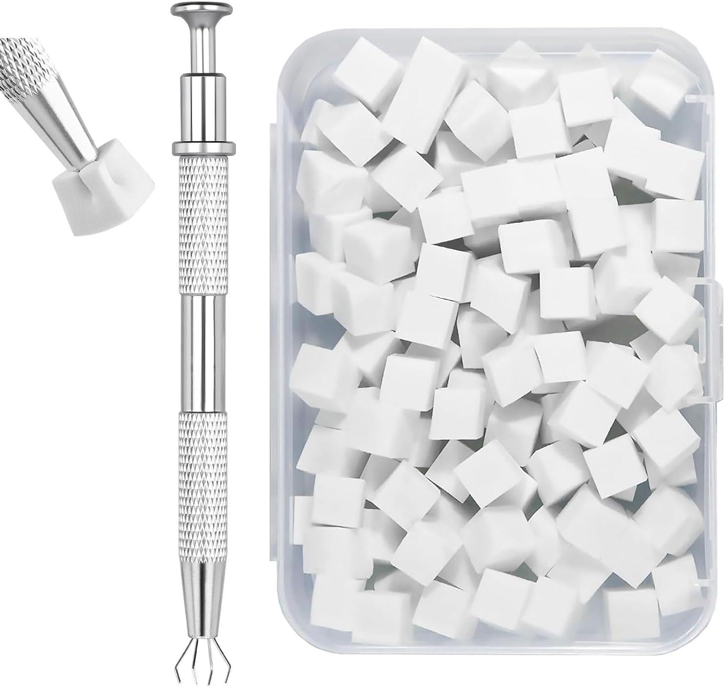 Nail Art Sponge and Grabber Tool Set - 50 Pcs
