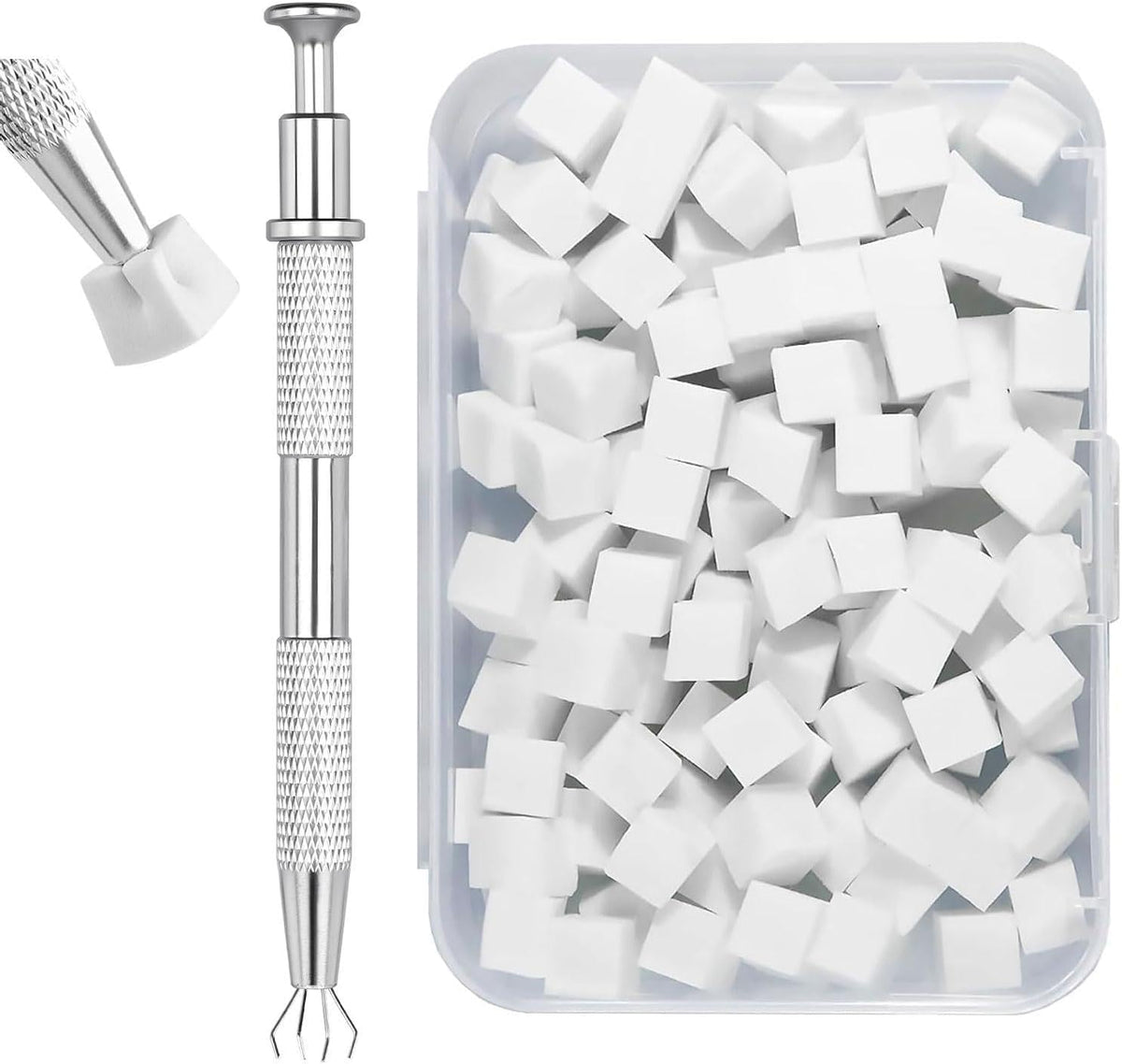 Nail Art Sponge and Grabber Tool Set - 50 Pcs