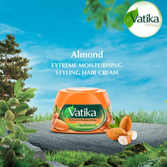 Vatika Naturals Almond Styling Hair Cream - 140ml
