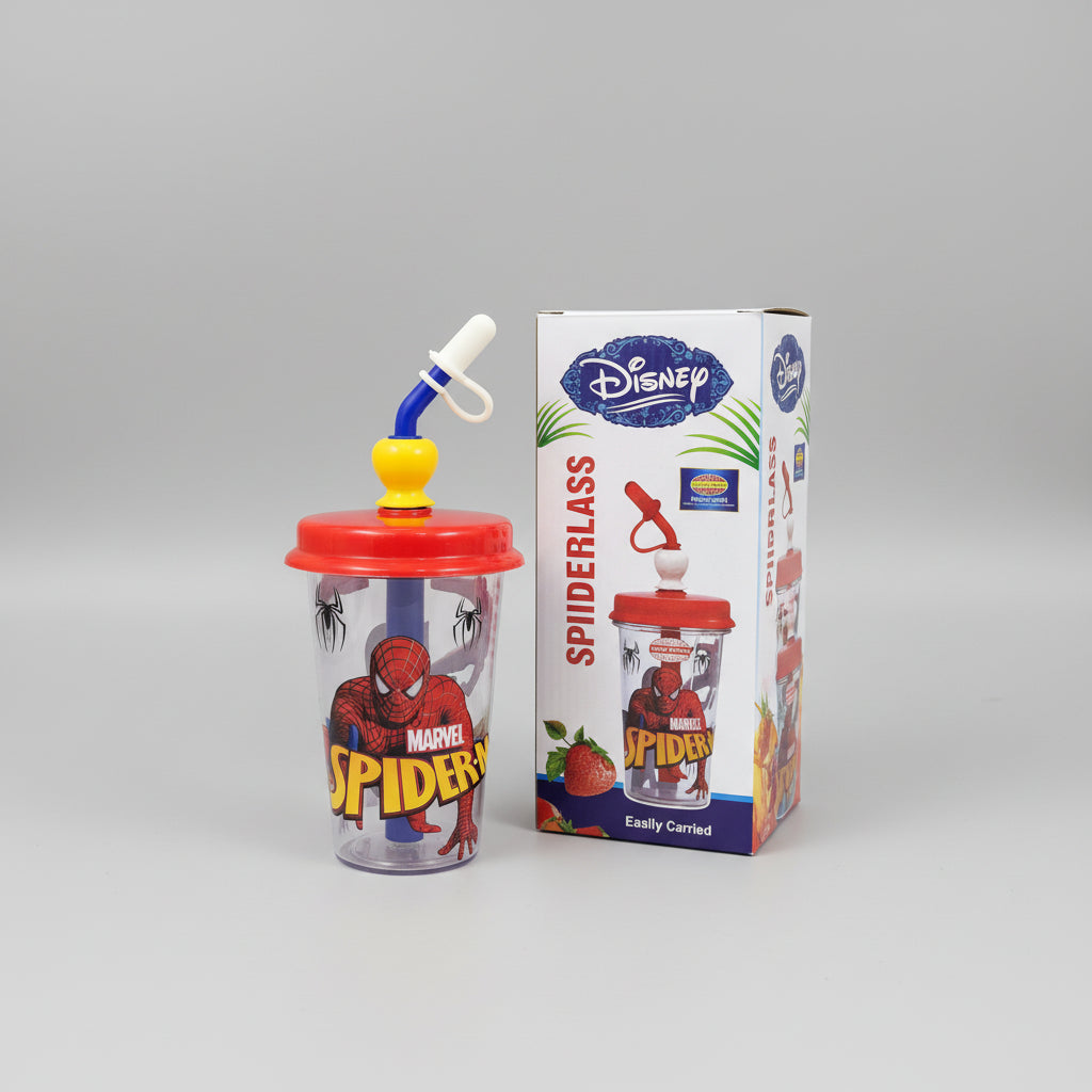 Disney Cartoon themed tumbler with a straw