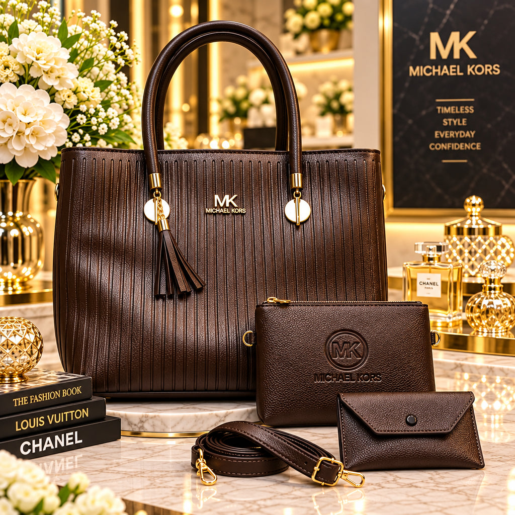 Michael Kors 3 in 1 Womens Handbag Set