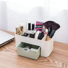 Cosmetic Makeup Organizers 7 Compartments with 1 Drawer Storage Box