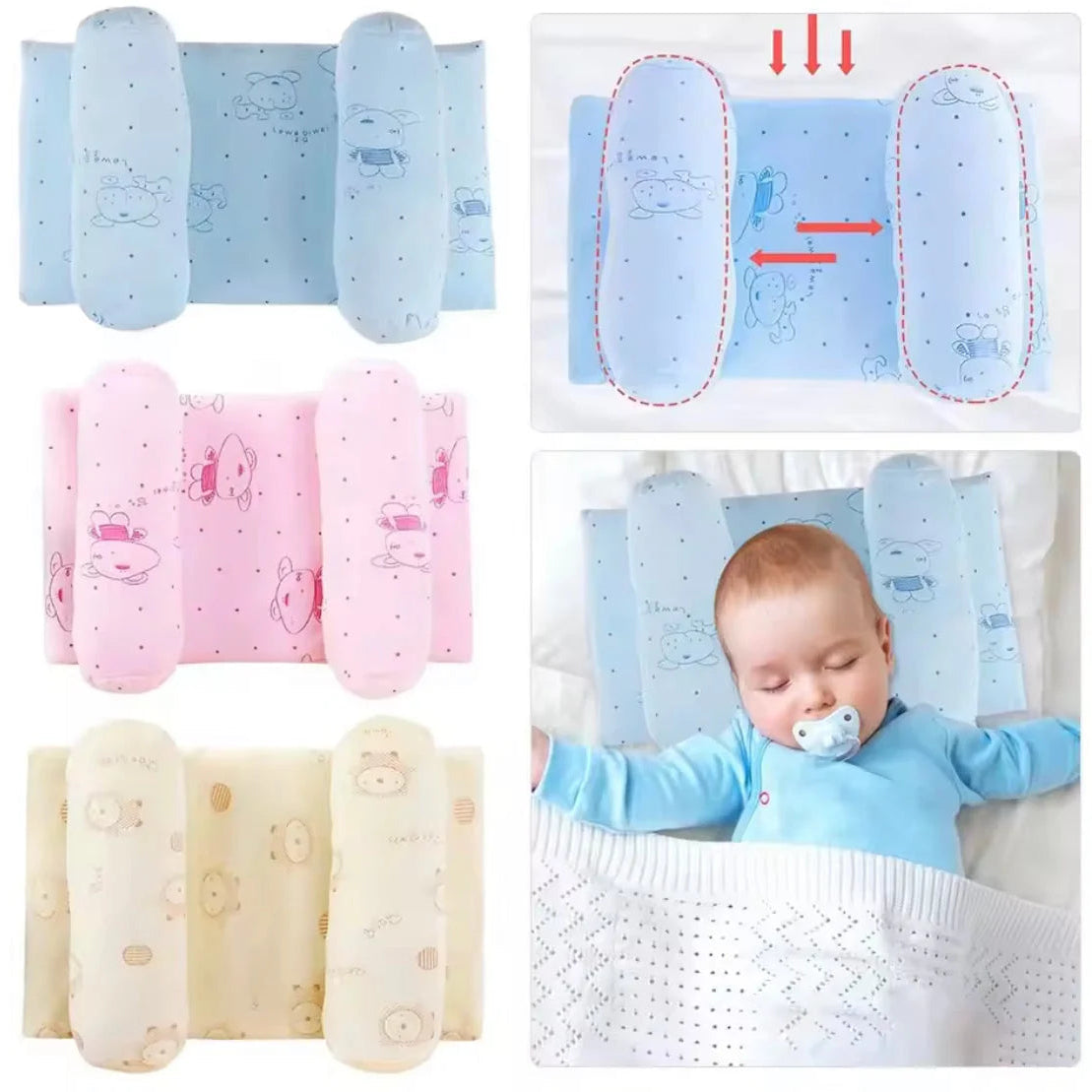 Baby Pillow Head Support Cushion - Each