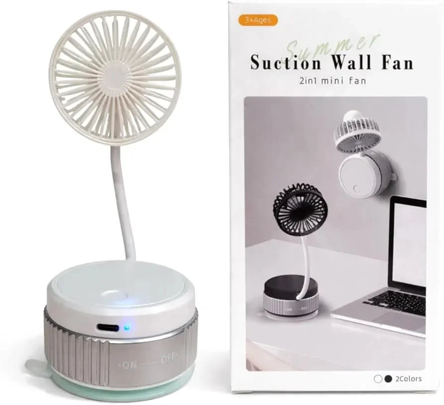 Summer Suction 2-in-1 Mini Portable Fan