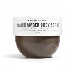 Keratine Queen Black Amber Body Scrub  - 150g