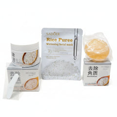 SADOER Rice Puree Brightening & Glow Skincare Trio