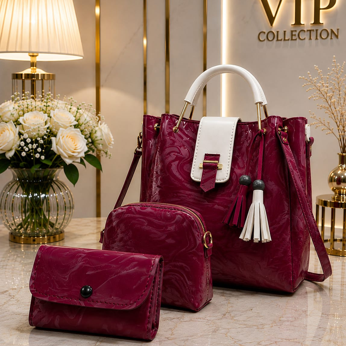 Stylish 3-Piece Handbag SeT for Women