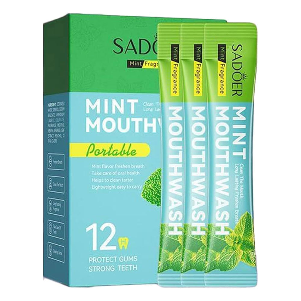 Sadoer Mint Portable Mouth Wash Box - 12pcs