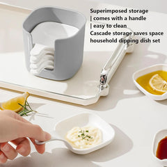 6Pcs Sauce Dip Bowls Set Great For Snacks, BBQ & Parties