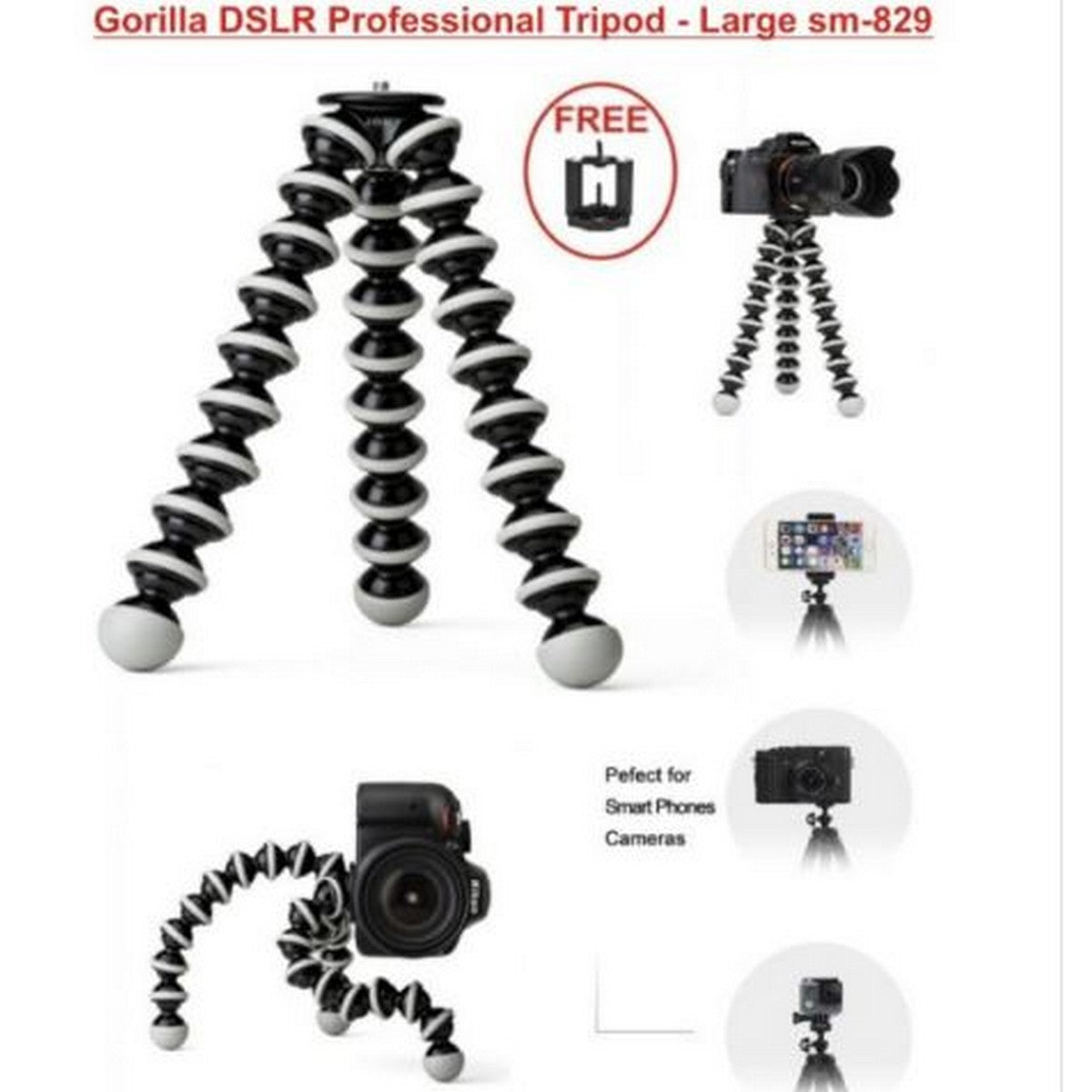 Gorilla Camera and Mobile Tripod Stand