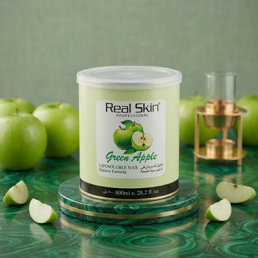 Real Skin Professional Green Apple Liposoluble Wax - 800g
