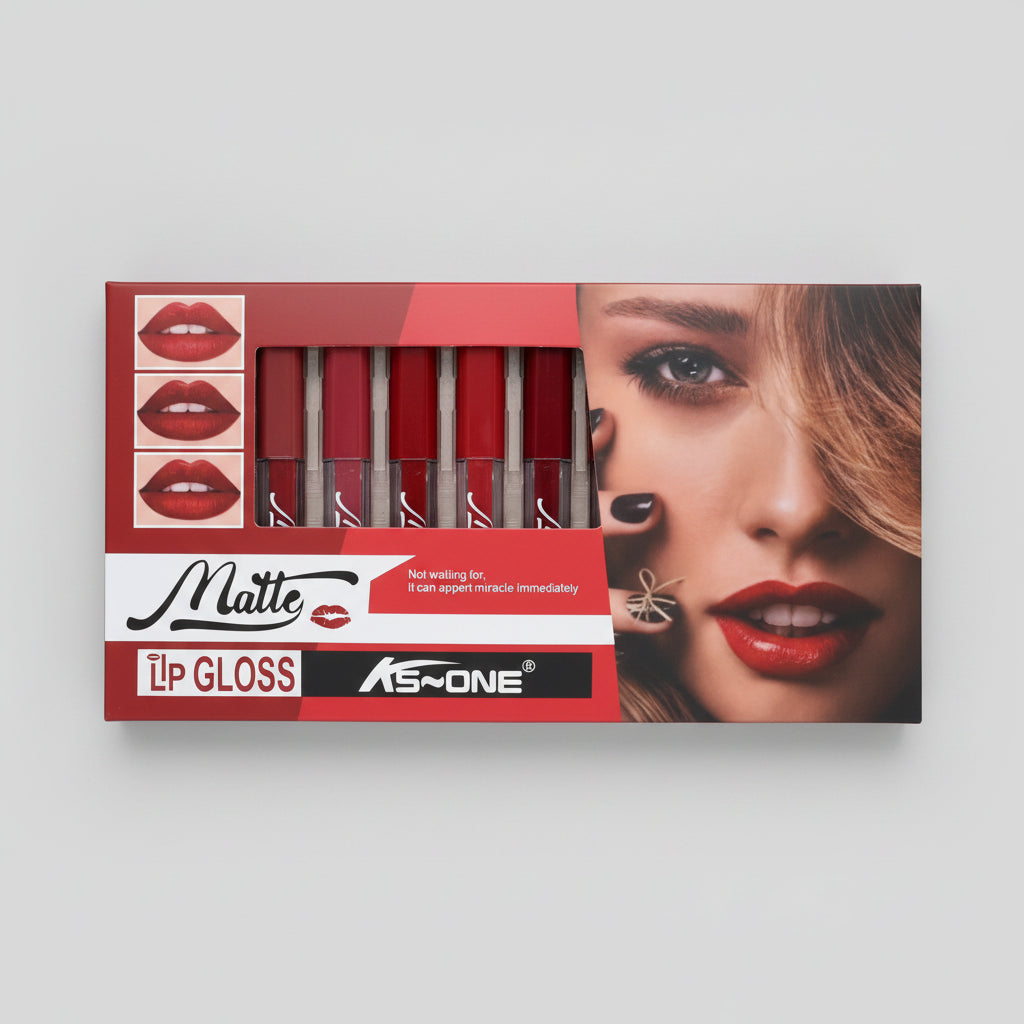 Ks-One Matte Lip Gloss - Pack of 12