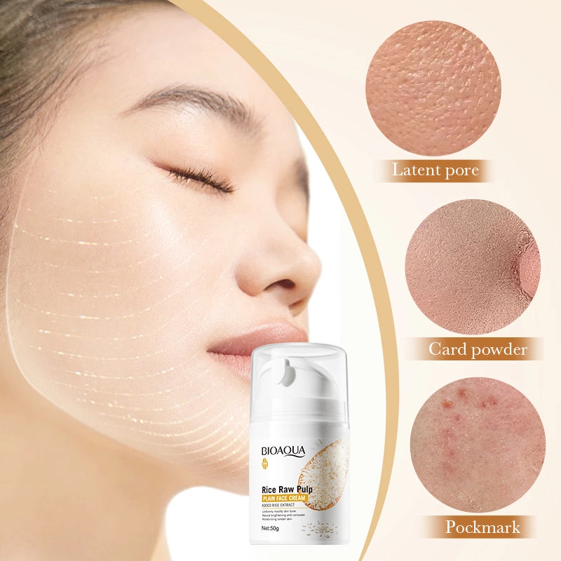 Bioaqua Rice Raw Pulp Face Cream - 50g