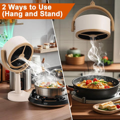 Mity Rain Portable Range Hood for Cooking, Rechargeable Kitchen Exhaust Fan